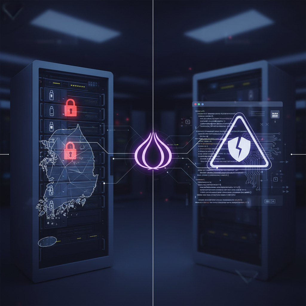 Illustration of ransomware attack on a cosmetics company and alleged source-code leak from a developer platform, linked by dark web activity, based on ASEC’s Ransom & Dark Web Issues report for week 3 of May 2026.
